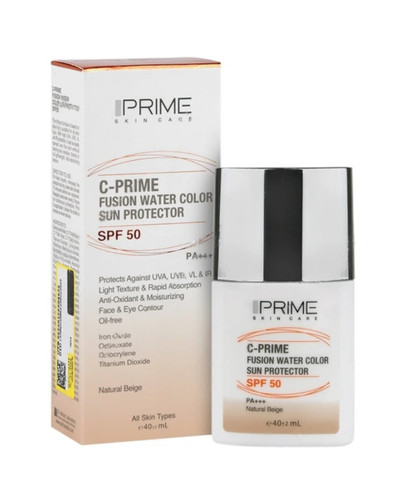 ضد آفتاب رنگی فلوئید پرام فیوژن واترSPF 50 حاوی ویتامین C حجم ۴۰ میل