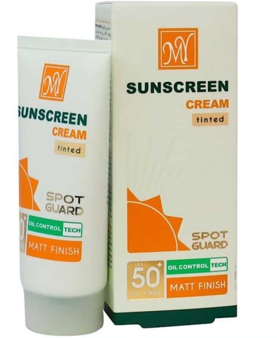 کرم ضد آفتاب مای بی رنگ  ضد لک  مدل اسپات گارد مات SPF50 فاقد چربی ۵۰میل