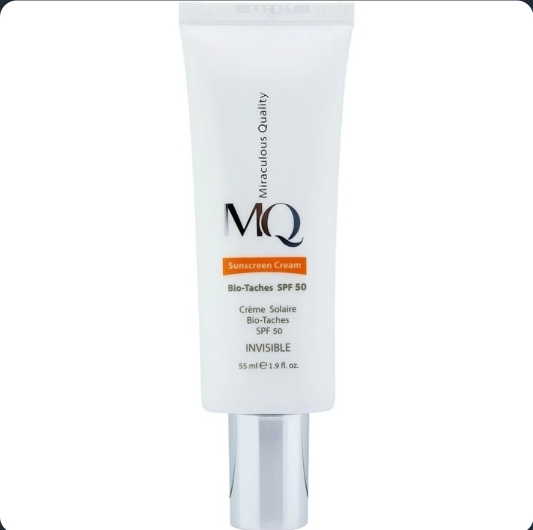 کرم ضد آفتاب ام کیو روشن کننده بی رنگ SPF 50 حجم ۵۵ میل
