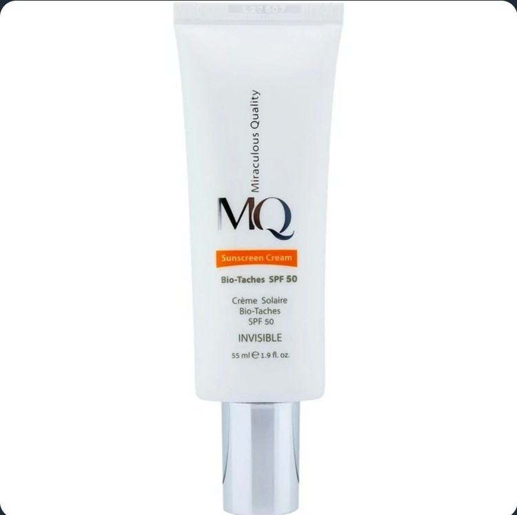 کرم ضد آفتاب ام کیو روشن کننده بی رنگ SPF 50 حجم ۵۵ میل