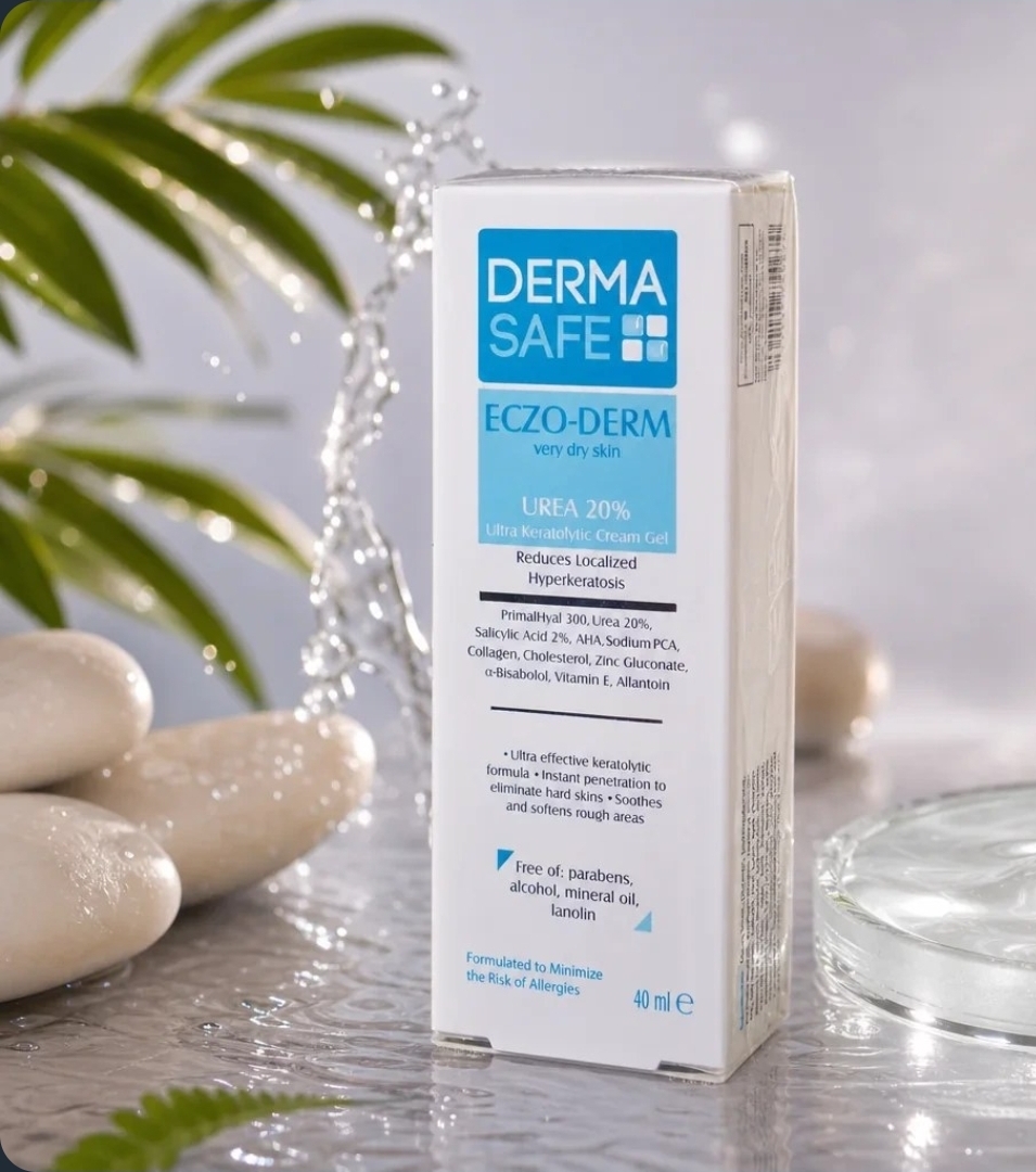 کرم ژل درماسیف حاوی اوره 20% مناسب پوست های بسیار خشک 40میل