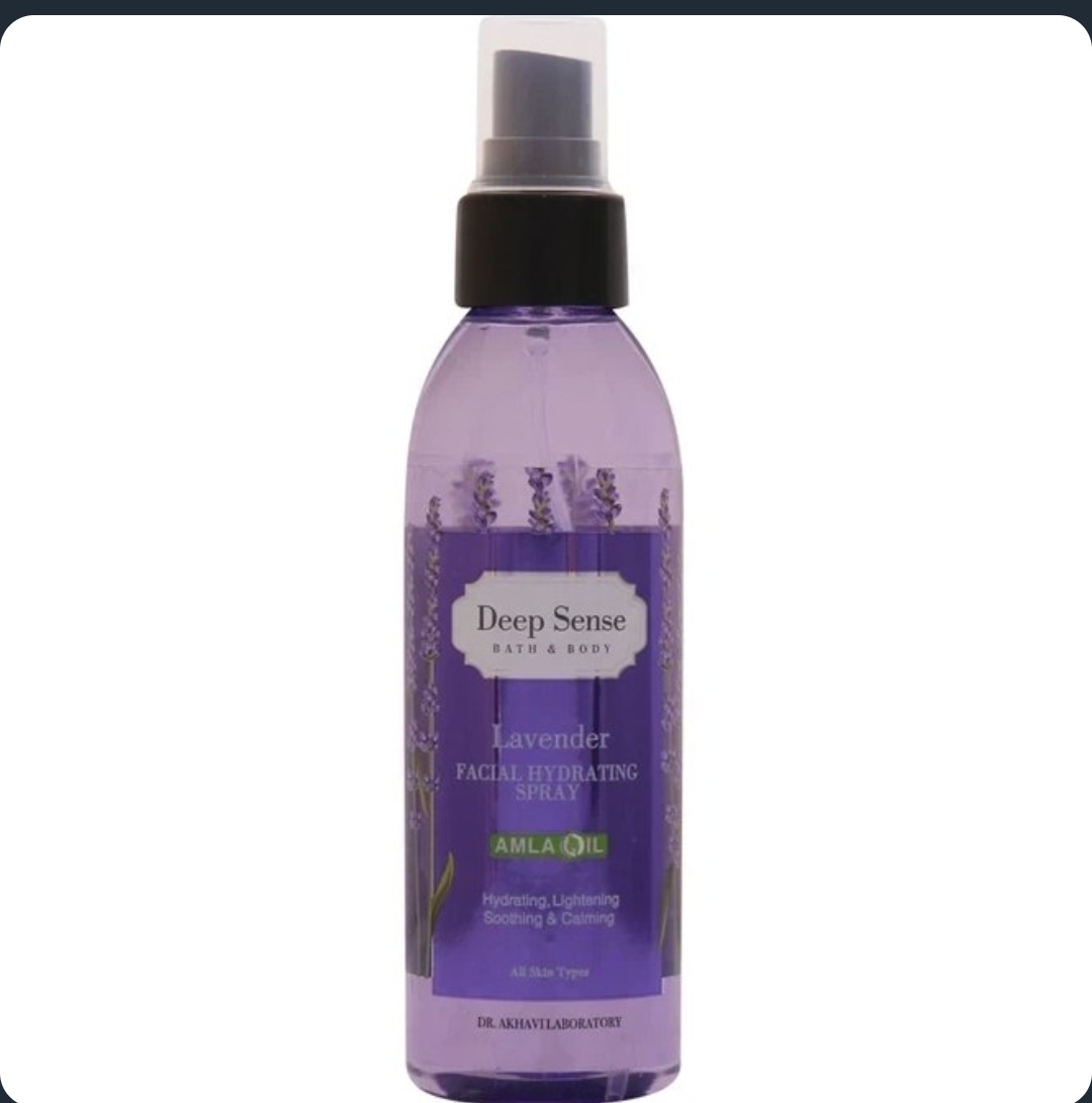 اسپری مرطوب کننده دیپ سنس صورت لوندر (اسطوخودوس.بابونه.آویشن)۱۵۰میل