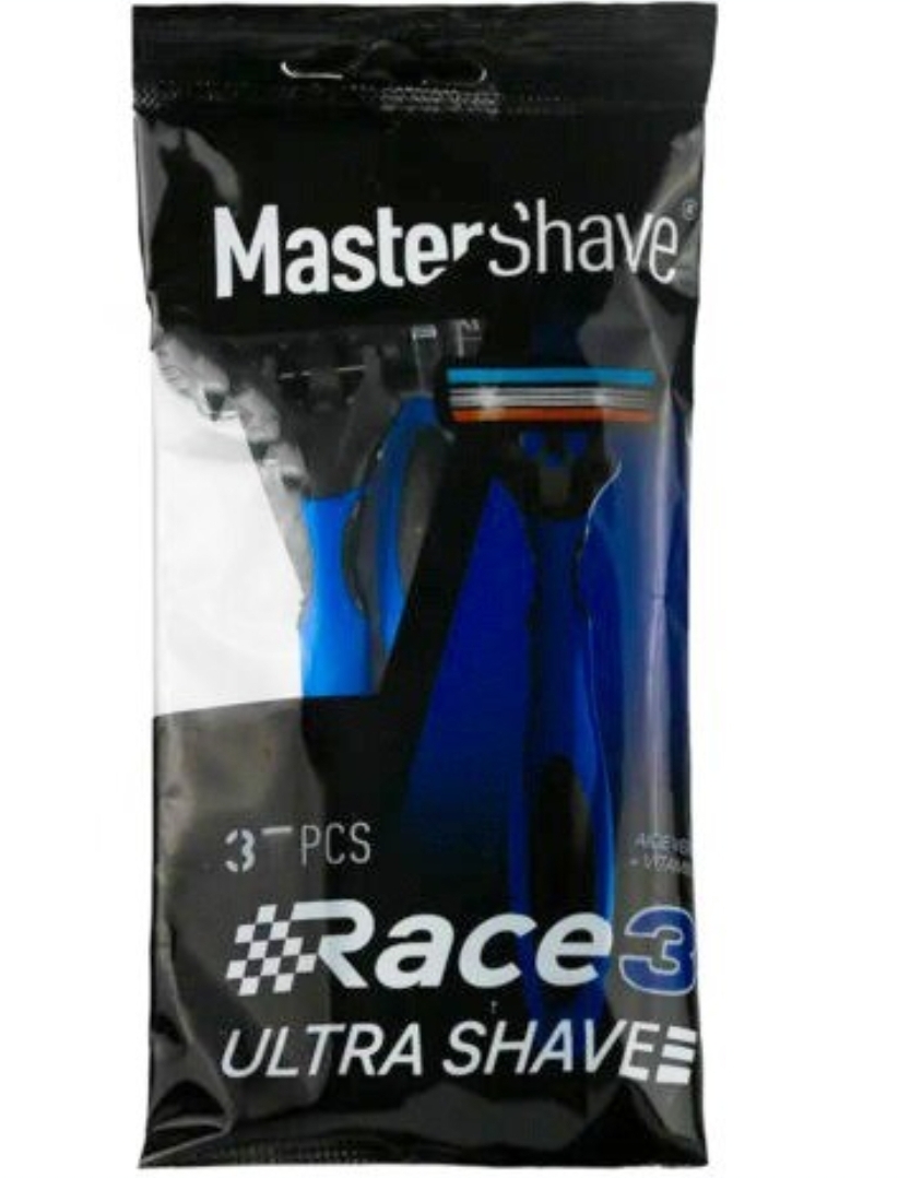 خودتراش مردانه 3 لبه مستر شیو مدل Race 3 بسته 3 عددی